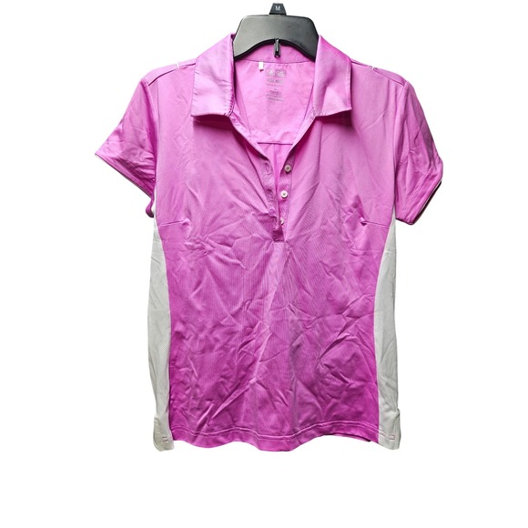 adidas Tops - Adidas Golf Polo Shirt Womens Athletic Pink‎ Short Sleeve Performance Top